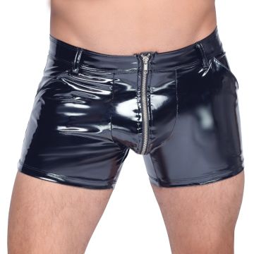 Zeer Elastische Vinyl Pants - Zwart