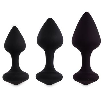 Zwarte Buttplug Set 3 Stuks - Bibi-zwarte-buttplug-set-3-stuks-bibi-los.jpg