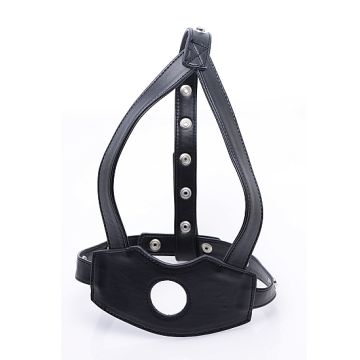 Zwarte face Fuk II dildo gezichtsmasker - Zwart