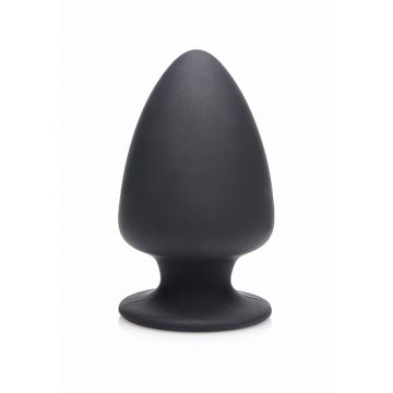 Zwarte Squeezable  Buttplug - Small