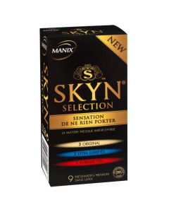 Set 9 condooms Manix SKYN Selection