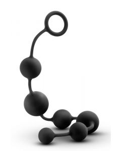 Siliconen Anal Beads Anal Adventures - Zwart