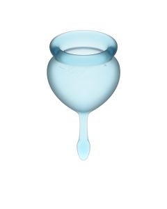 Satisfyer Feel Good Menstruatie Cup - Licht Blauw
