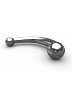 Stalen Dildo Curved voorkant