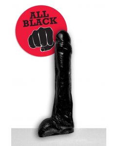 All Black Dirk Dildo - 29 cm black front