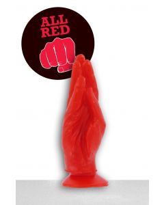All Black Frank Buttplug - 21 cm red staand