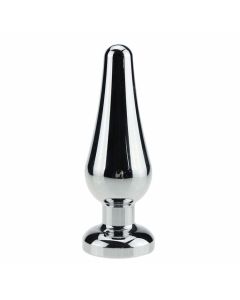 Aluminium Buttplug met Kristal - Large 