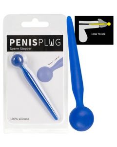 Blauwe Penisplug met Sperma Stopper kopen