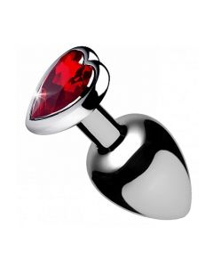 Buttplug met Rood Hart - Medium los