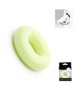 Chubby Rubber Cockring - Glow