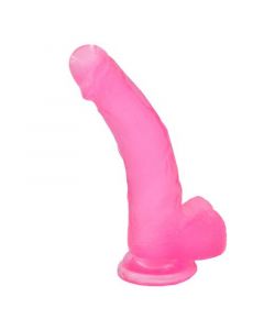 Dildo Jelly Studs - Roze zijkant