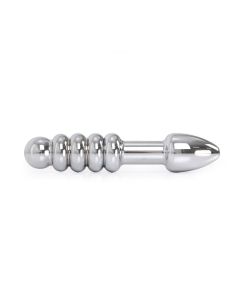 Geribbelde Stalen Buttplug