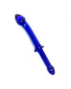 Glazen Dildo Blue Double