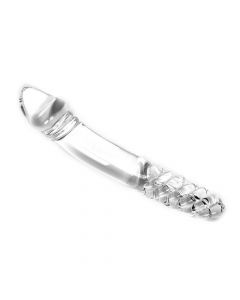 Glazen Dildo Clear Double