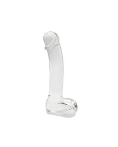 Glazen Dildo Smooth Penis - Transparant