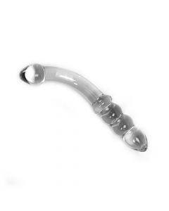 Glazen Dildo Transparant Curve