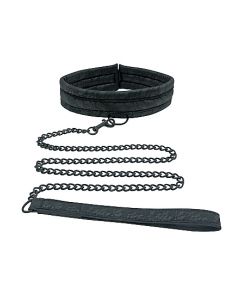 Halsband met Ketting Midnight - Zwart kopen
