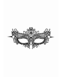 Kanten Masker Queen - Zwart los