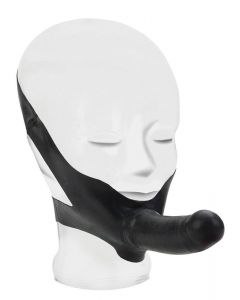 Latex Dildo Masker - Zwart kopen