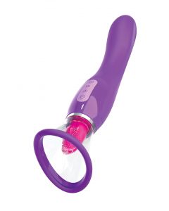 Likkende Vagina Zuiger - Paars zijkant
