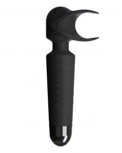 Man Wand Wand Vibrator - Zwart zijkant