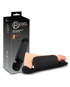 Masturbator Vibrerende Penis Trainer met 3 Punts Stimulator zijkant
