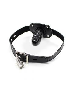  Mond Gag met Penis - Zwart dicht