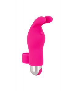 Oplaadbare Vinger Vibrator in Bunny Look - Roze