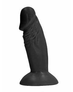 Realistische Dildo met Zuignap 11.4 cm Zwart zijkant