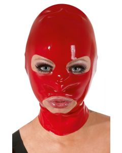 Rood Latex Hoofdmasker voorbeeld