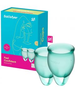 Satisfyer - Feel Confident Menstruatie Cup Set Donkergroen