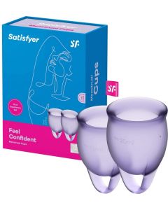 Satisfyer - Feel Confident Menstruatie Cup Set Lila