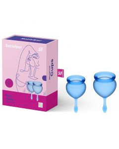 Satisfyer Feel Good Menstruatie Cup - Blauw