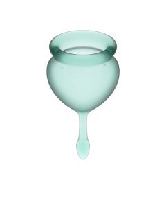 Satisfyer Feel Good Menstruatie Cup - Donker Groen
