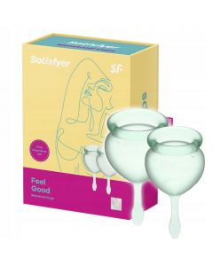 Satisfyer - Feel Good Menstruatie Cup Set Lichtgroen