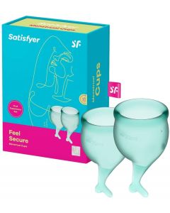 Satisfyer - Feel Secure Menstruatie Cup Set Donkergroen