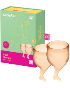 Satisfyer - Feel Secure Menstruatie Cup Set Oranje