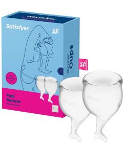 Satisfyer - Feel Secure Menstruatie Cup Set Transparant