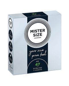 Condooms Mister Size 47 mm 3 condooms voor