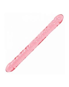 Crystal Jellies Roze Dubbele Dildo - 45 cm