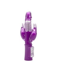 Dubbele bunny vibrator - paars