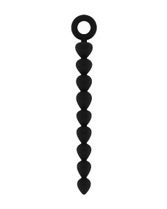 Siliconen Beaded Chain - Zwart