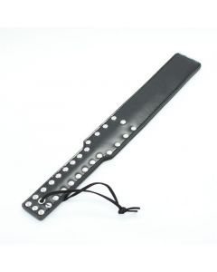 Spank Paddle met Studs - Zwart