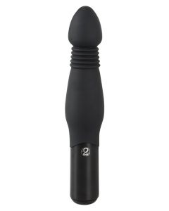 Stotende Anaal Vibrator - Zwart voorkant
