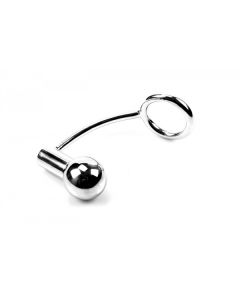 Zware cockring met anaalplug