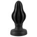 Buttplug Super Soft Zwart 11 cm