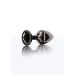 Buttplug With Diamond Jewel M - Zwart