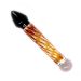 Kiotos Glazen Dildo Black & Yellow Rocket - 19 cm