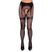 Panty met open kruis jarretelgordel motief - zwart Panty met open kruis jarretelgordel motief - zwart