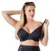 Plus Size Stijlvolle Zwarte Bikini Beugel-BH 